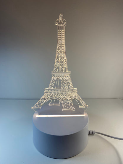 Lampada LED Tour Eiffel 3D